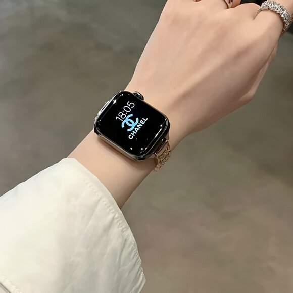 Apple Watch Band Luxury Adjustable Slim Stylish Strap Rosegold Stainless Band - Picture 5 of 7